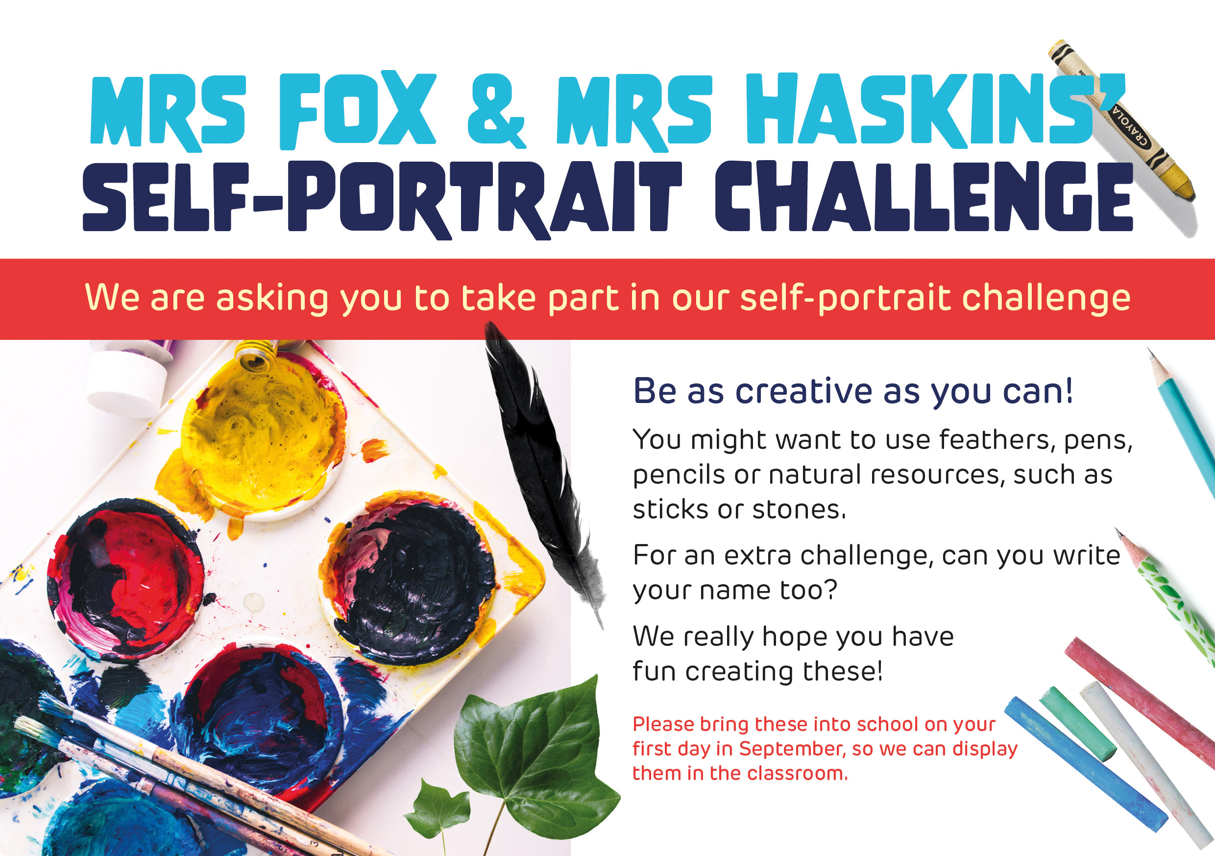 Self-portrait challenge information